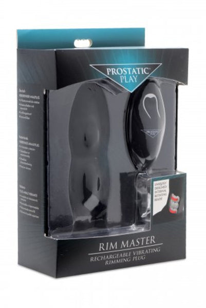Rim Master Rechargeable Vibrating Rimming Plug with Remote Control