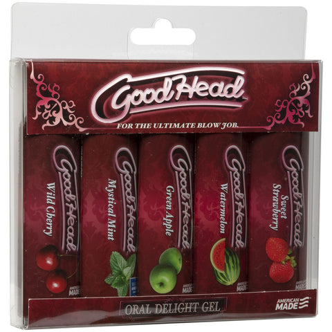 Good Head 5 Pack Mint, Cherry, Strawberry, Watermelon, Green Applr