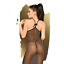 LOVE ON FIRE SHEER SHIMMER DRESS WITH THONG 2 PIECES BLACK M/L