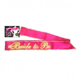 Bride-to-be Sash Glow in the Dark Hot Pink Hen’s Party