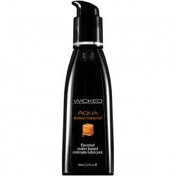 Wicked Aqua Flavoured Lube 60ml - Salted Caramel