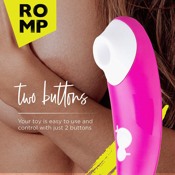 ROMP Shine - Clitoral Sucking Toy Clitoris Vibrator for Women with 10 Intensity Level Rechargeable Quiet Fun | Pink