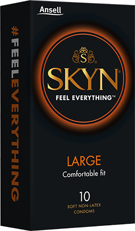 Ansell Skyn Large Latex Free Condoms 10 Pack