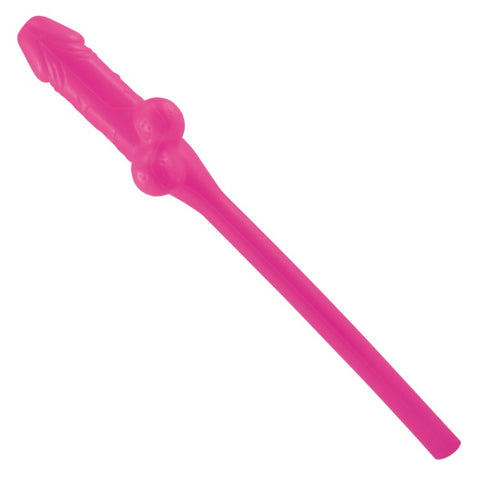 Pink Jumbo Pecker Straw