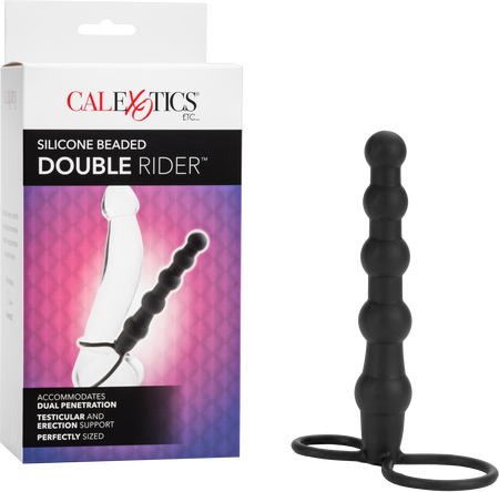 CalExotics Silicone Beaded Double Rider - Black